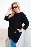 Plus Size dámska blúzka s dlhším chrbtom