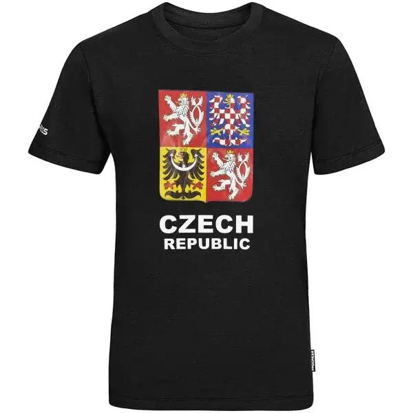 PROGRESS CZ TSHIRT JR Juniorské bambusové triko pro fanoušky, černá, velikost 152-158