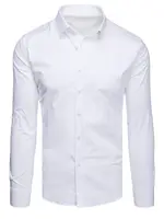 Koszula męska elegancka biała z kołnierzem Dstreet