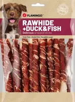 Flamingo R'Hide tyčinky, pamlsky pro psy - kachna, treska 180 g (6 ks 15 cm, 30 g/ks)
