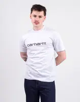 Tričko Carhartt WIP S/S Script T-Shirt Ash Heather/Cozy Purple