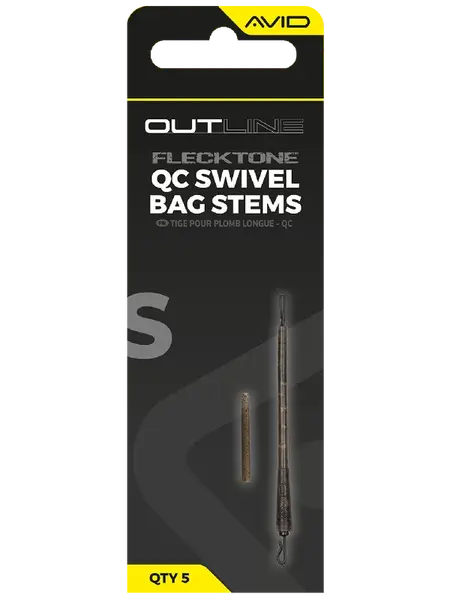 Avid carp montáž outline flecktone qc swivel bag stems - short