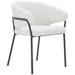 Livetastic ŽIDLE S PODRUČKAMI, železo, látka teddy, bílá