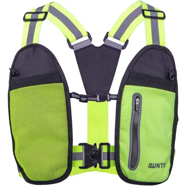 Runto VEST POCKET Unisex běžecká vesta, reflexní neon, velikost