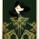 Reprodukce na plátně v rámu