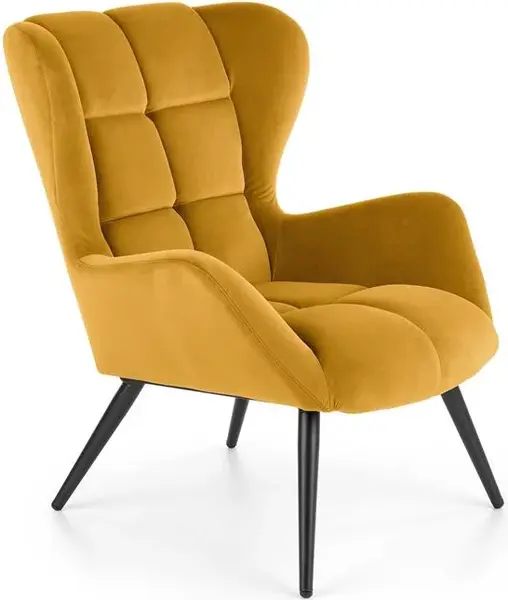 HALMAR Křeslo TYRION hořčicové