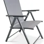 AUTRONIC zahradní židle AZC-S1116 GREY šedá