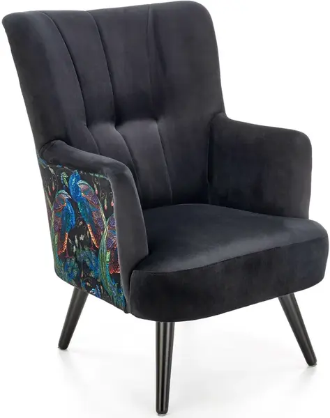 HALMAR Křeslo PAGONI černé