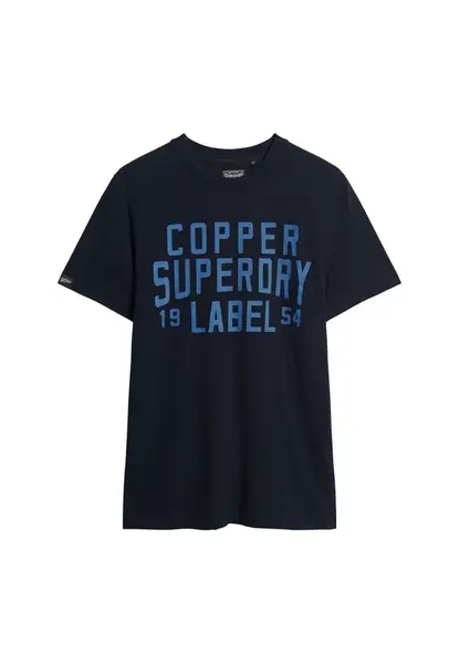 Superdry & Co Tričko 'Copper'  námornícka modrá / modrosivá