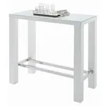 Carryhome BAROVÝ STŮL, bílá, 120/60/107 cm