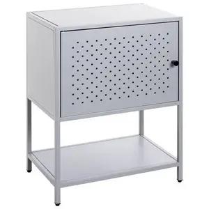 NOČNÍ STOLEK, šedá, 45/60/30 cm
