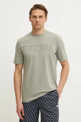Tričko Guess ALPHY zelená barva, s aplikací, Z2YI11 J1314