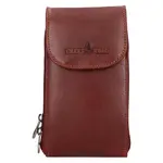 Kožená kabelka na mobil a doklady Greenwood Phone - koňak