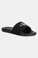 Pantofle Calvin Klein Jeans SLIDE MONOGRAM pánské, černá barva, YM0YM01271