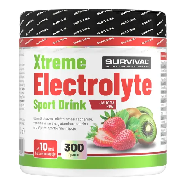 Survival Xtreme Electrolyte Sport Drink 300 g jahoda-kiwi