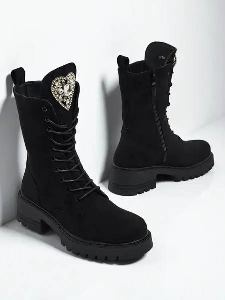 Dámské kotníkové šněrovací boty Emelune