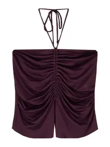 Bershka Top  černicová