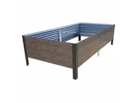 Vyvýšený záhon Kompozit, 75 x 150 x 30 cm, hnědá GU100003110