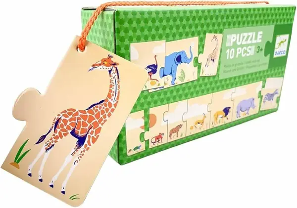 Dlouhé puzzle od největšího - 10 pcs