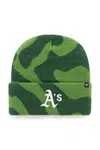 Čepice 47 brand MLB Oakland Athletics zelená barva, B-FRFMK18ACE-FF