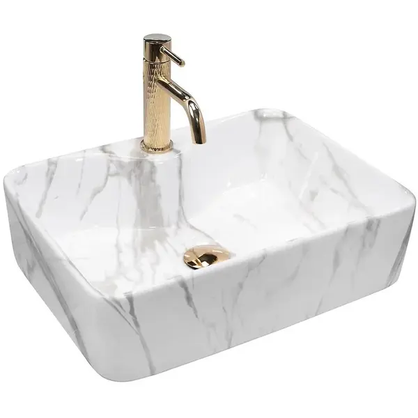 Umyvadlo na desku Kelly Marmo 07RU+REA-U5052