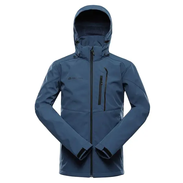 Pánská softshellová bunda s membránou alpine pro hoor 2 modrá xxl