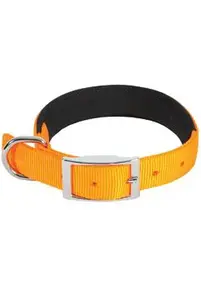 Obojek pes soft nylon oranžový 20mm/45cm Zolux