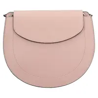 Dámská kožená crossbody kabelka Italia Locita - růžová