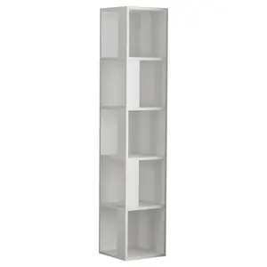 Livetastic ROHOVÝ REGÁL, bílá, 32/159/32 cm