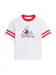 TOMMY HILFIGER Tričko 'TAKE IT EASY'  červená / čierna / biela