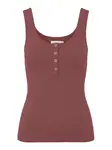PIECES Top 'PCKitte'  gaštanová
