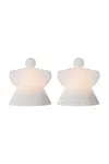 Vánoční LED dekorace Sirius Asta Engel 2-pack bílá barva