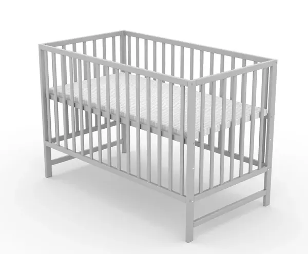 Postieľka pre bábätko Nature 120x60cm - sivá