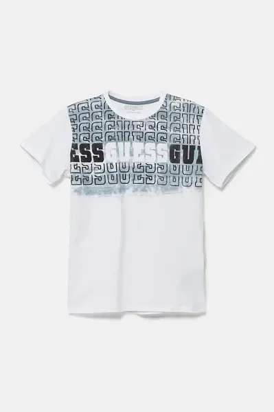 Dětské bavlněné tričko Guess
