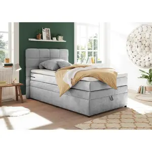 MID.YOU POSTEL BOXSPRING, 120/200 cm, barvy stříbra