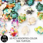 50Pcs Spray Painted Synthetic Turquoise Beads