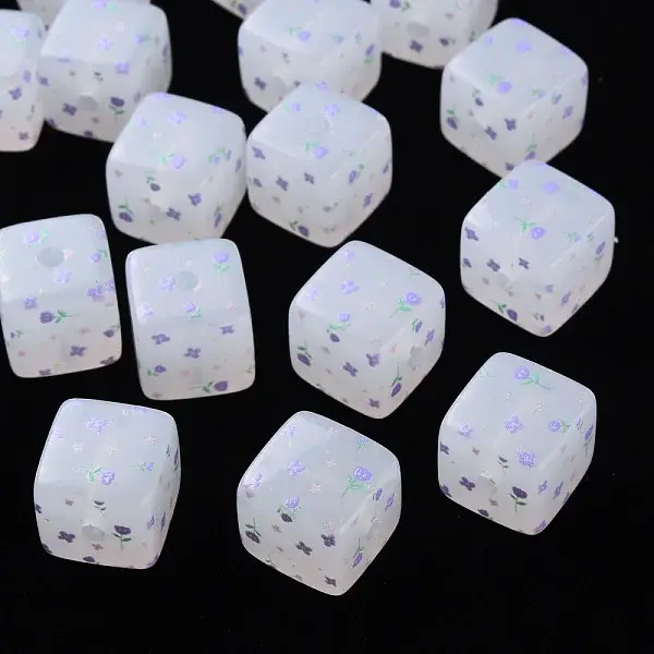 Printed Acrylic Beads