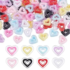 80Pcs 8 Colors Acrylic Beads