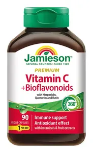 Jamieson Vitamín C PREMIUM s bioflavonoidy 600 mg 90 kapslí