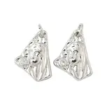 Brass Micro Pave Clear Cubic Zirconia Pendants