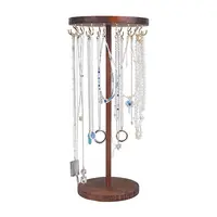Wood Hanging Necklace Organizer Display Stands