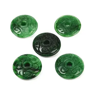 Natural Myanmar Jade Dyed Beads