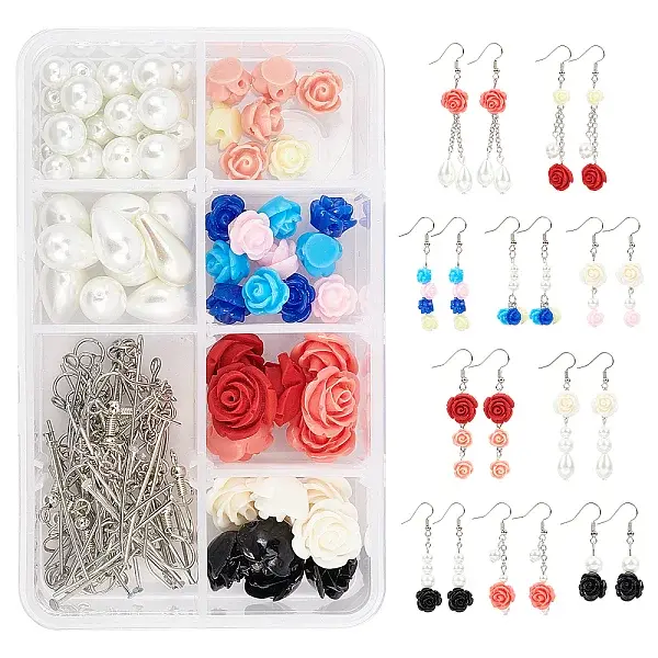 DIY Flower Dangle Earring Making Kits