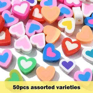 50Pcs Handmade Polymer Clay Beads