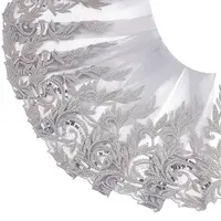 2 Yards Polyester Embroidery Flower Lace Trim