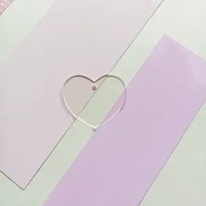 Transparent Acrylic Disc Big Pendants