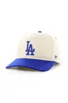Čepice s vlněnou směsí 47 brand MLB Los Angeles Dodgers béžová barva, s aplikací, B-CHSHT12WIP-NT
