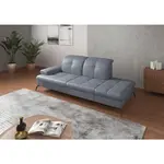 Sit & More LENOŠKA, textil, kůže, šedomodrá