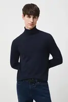 Svetr Medicine pánský, tmavomodrá barva, s golfem