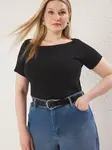 Trendyol Curve Tričko  čierna